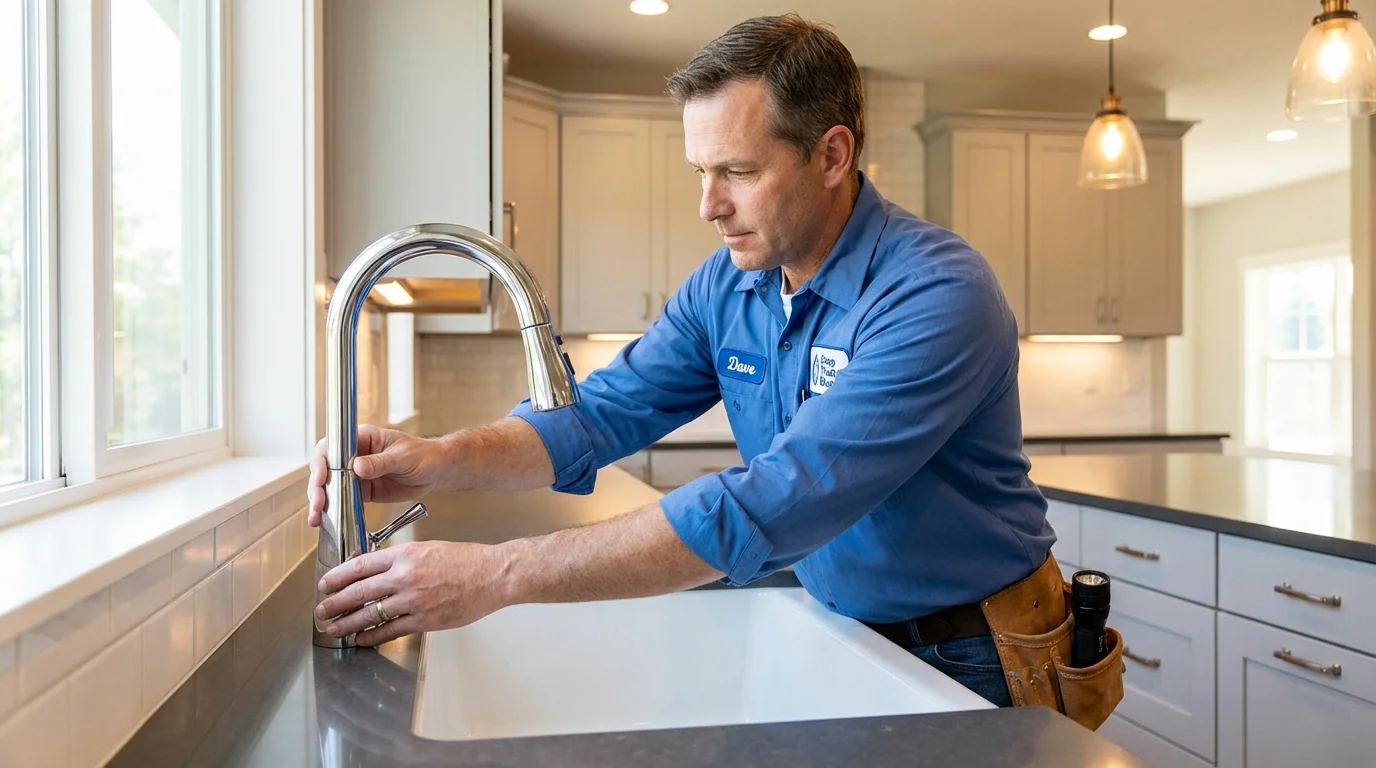 Kitchen faucet installation by Johns Plumbing LLC in Pembroke Pines