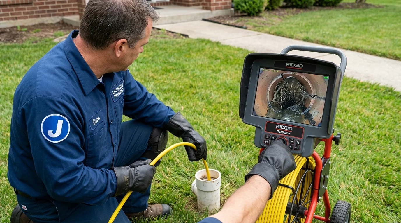 Sewer camera inspection being performed by Johns Plumbing LLC in Pembroke Pines